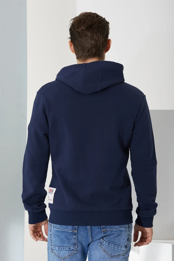 felpa con cappuccio e zip 360grammi – UTA6502