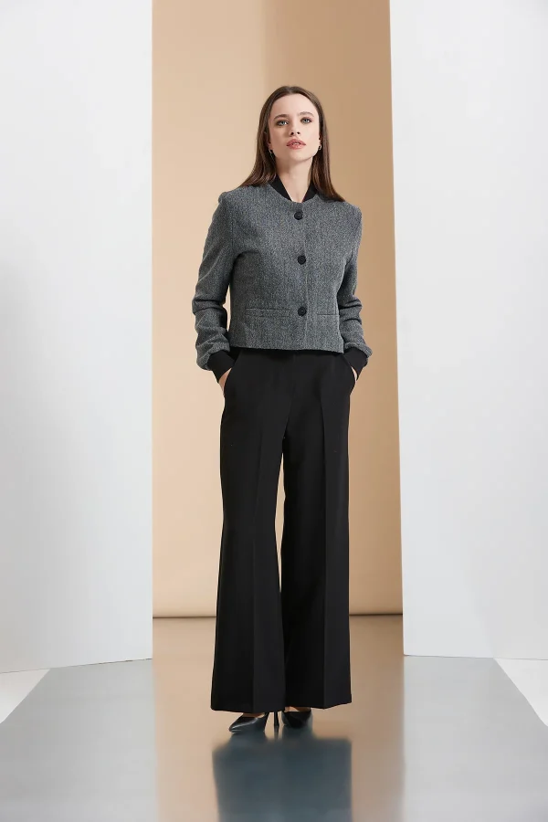 bomber spiga effetto lana – DTA8590