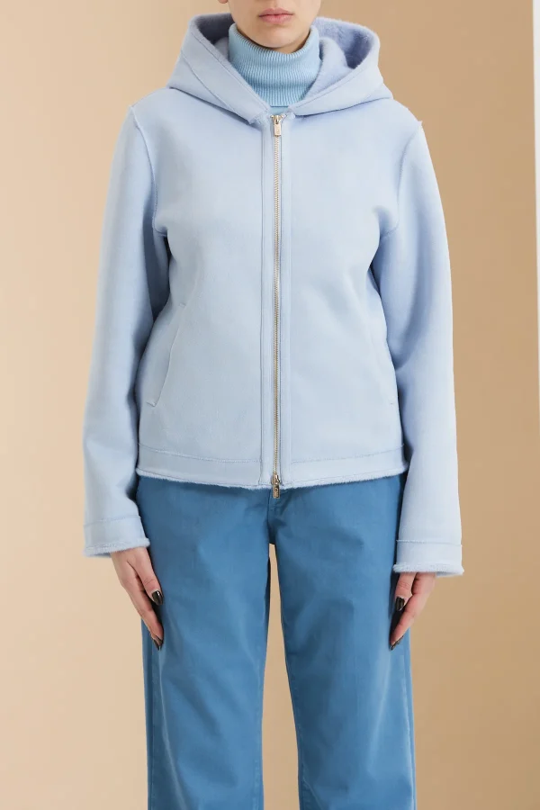 GIUBBOTTO MONTONE CON CAPPUCCIO – DTA8304