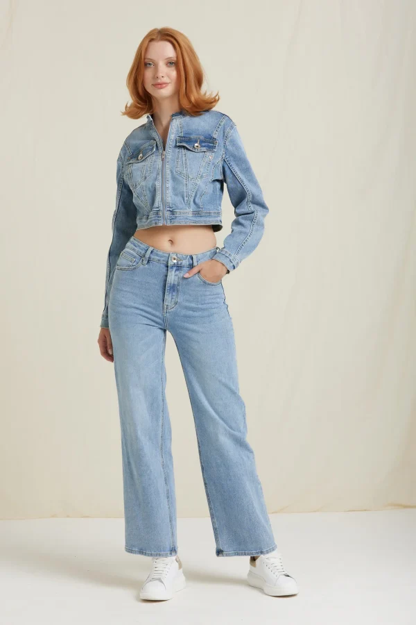 DOLL-DENIM FLARE LAVAGGIO MEDIO – DKE8206
