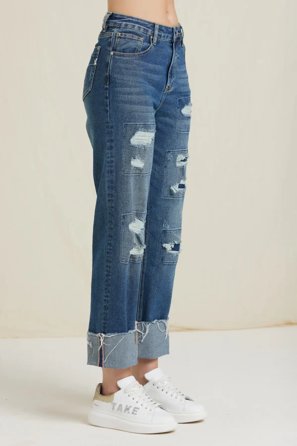 YARA-DENIM RELAXED LAVAGGIO MEDIO – DKE8212