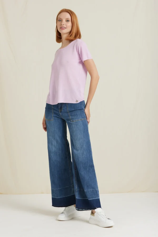 FRANCY-DENIM FLARE LAVAGGIO CHIARO – DKE8215