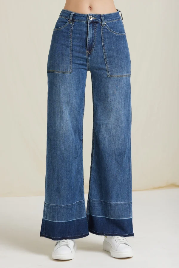 FRANCY-DENIM FLARE LAVAGGIO CHIARO – DKE8215