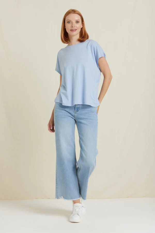 BETH-DENIM STRAIGHT CROP LAVAGGIO CHIARO – DKE8218