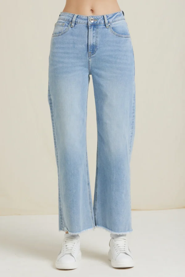 BETH-DENIM STRAIGHT CROP LAVAGGIO CHIARO – DKE8218