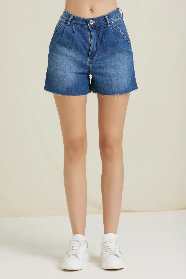 FOLD-DENIM SHORT BAGGY – DKE8225