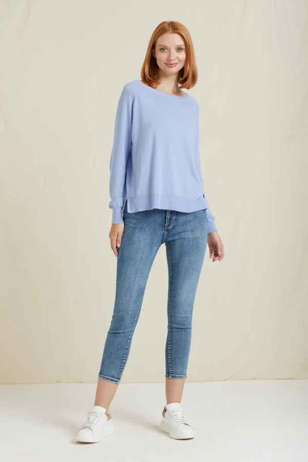 TARA-DENIM SLIM CAPRI LAVAGGIO MEDIO – DKE8255