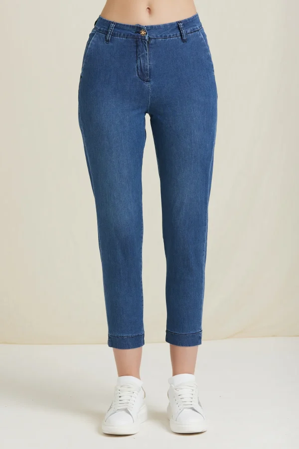 MARISA-DENIM CHINO LAVAGGIO MEDIO 7OZ – DKE8304