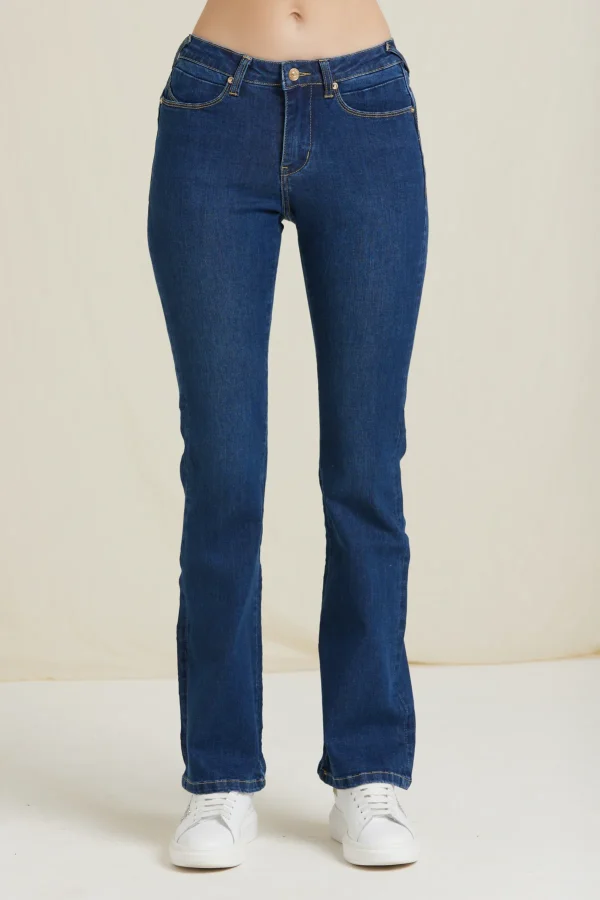 LAYRA-DENIM FLARE LAVAGGIO MEDIO – DKE8320