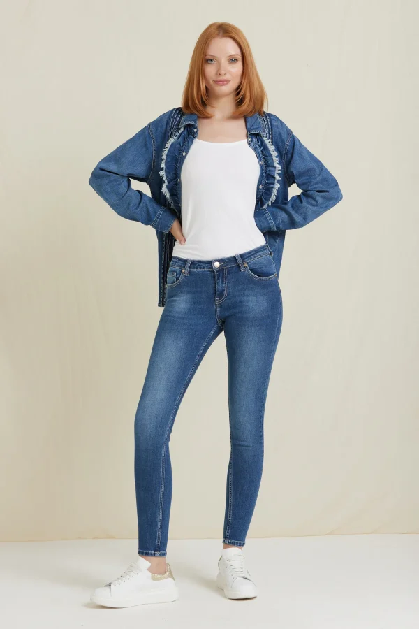 LISIA-DENIM SLIM LAVAGGIO MEDIO – DKE8322