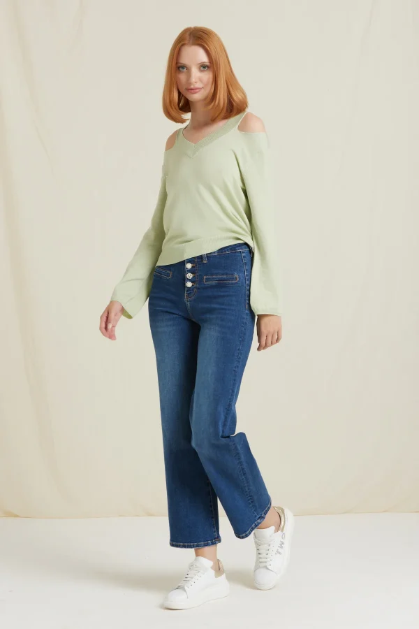 MARTY-DENIM FLARE LAVAGGIO MEDIO – DKE8324