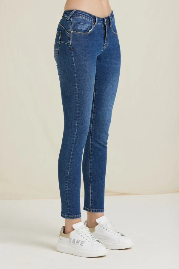 CARLA-DENIM PUSH UP LAVAGGIO MEDIO – DKE8333