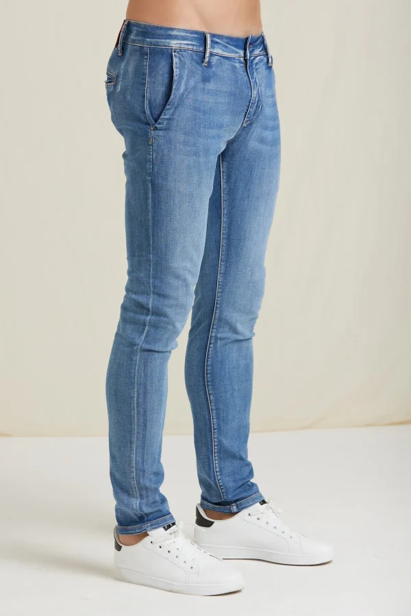 SHIRO-DENIM SLIM LAVAGGIO MEDIO  90Z – UKE6921