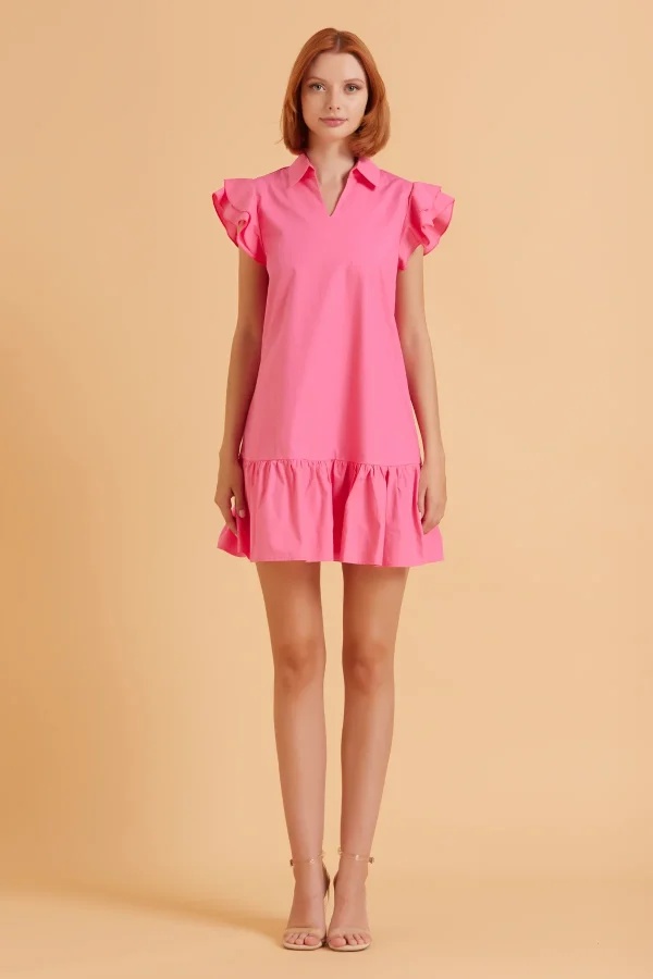 VESTITO CON ROUGES IN POPELINE – DKE8512