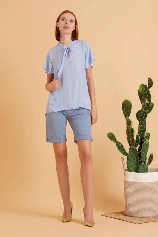 BLUSA TESSUTO JACQUARD – DKE8549