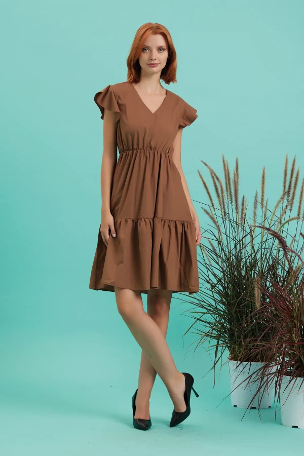 VESTITO 3/4 SCOLLO A V – DKE8564