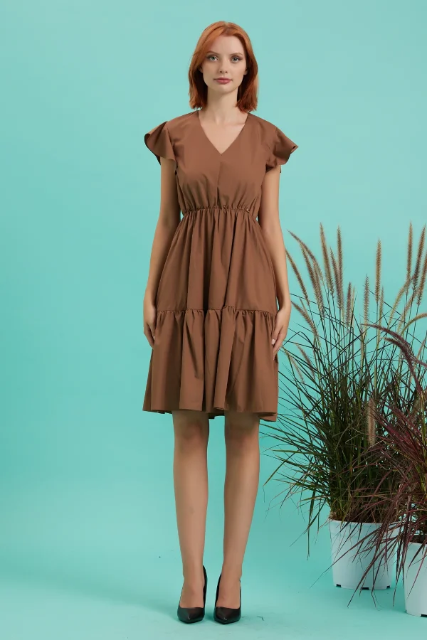 VESTITO 3/4 SCOLLO A V – DKE8564