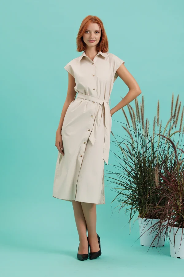 ABITO CAMICIA IN POPELINE – DKE8648