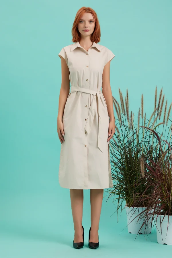 ABITO CAMICIA IN POPELINE – DKE8648