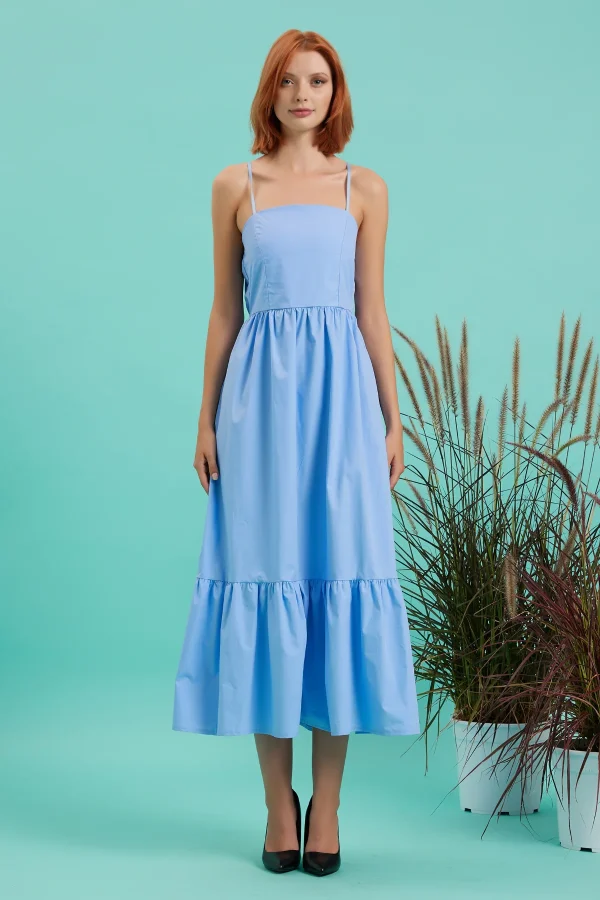 ABITO LUNGO IN POPELINE – DKE8652