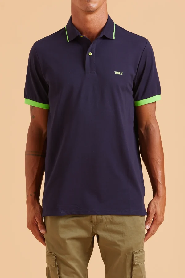POLO CON RIGA FLUO – UKE7031
