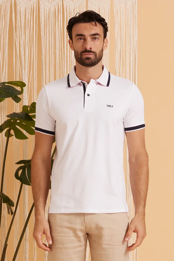 POLO CON DETTAGLIO SOTTO COLLO E RIGA MANICA – UKE7054
