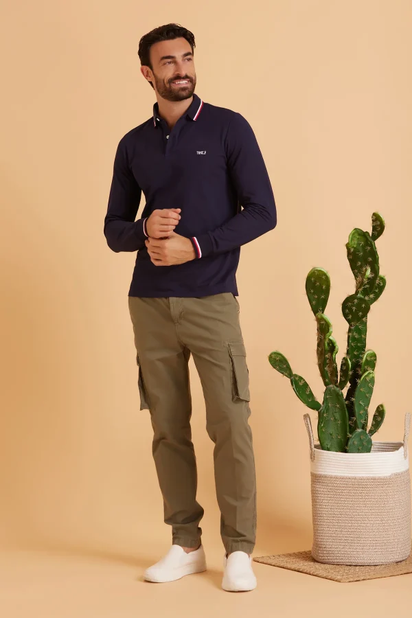 POLO ML CON DOPPIA RIGA COLLO E POLSO – UKE7057