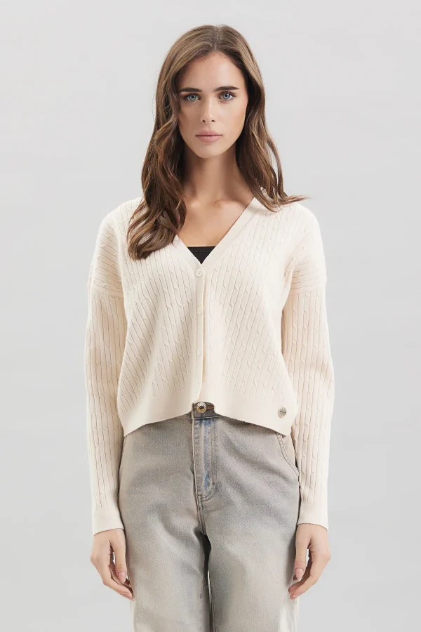 CARDIGAN CON TRECCINE LANA – DT00177