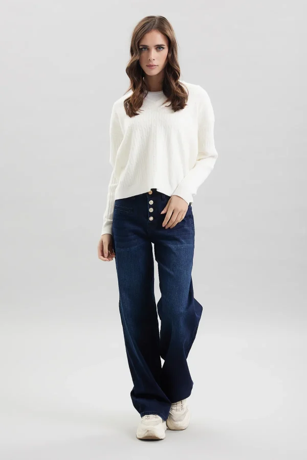 SCOLLO A V CON TRECCINE LANA – DT00178