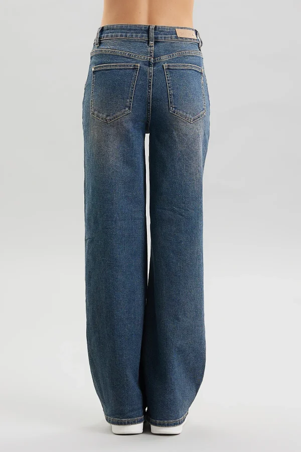 DOLL DENIM FLARE LAV. SPORCATO – DT02064