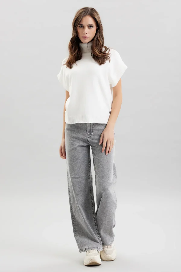 ELISA-DENIM WIDE LEG GREY – DT00221