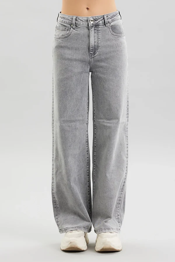 ELISA-DENIM WIDE LEG GREY – DT00221