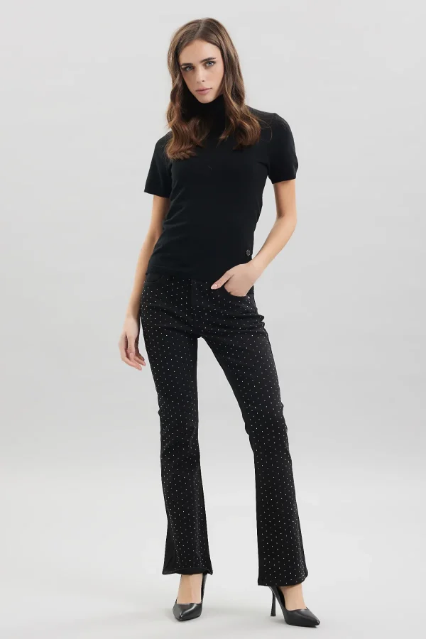 LAYRA-BLACK DENIM CON STRASS – DT00224