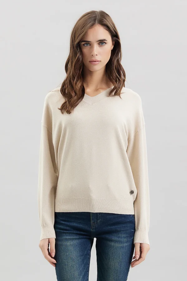 SCOLLO A V VISCOSA LUREX – DT00324