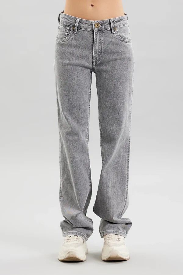 SENDAI-DENIM WIDE LEG GREY – DT00951