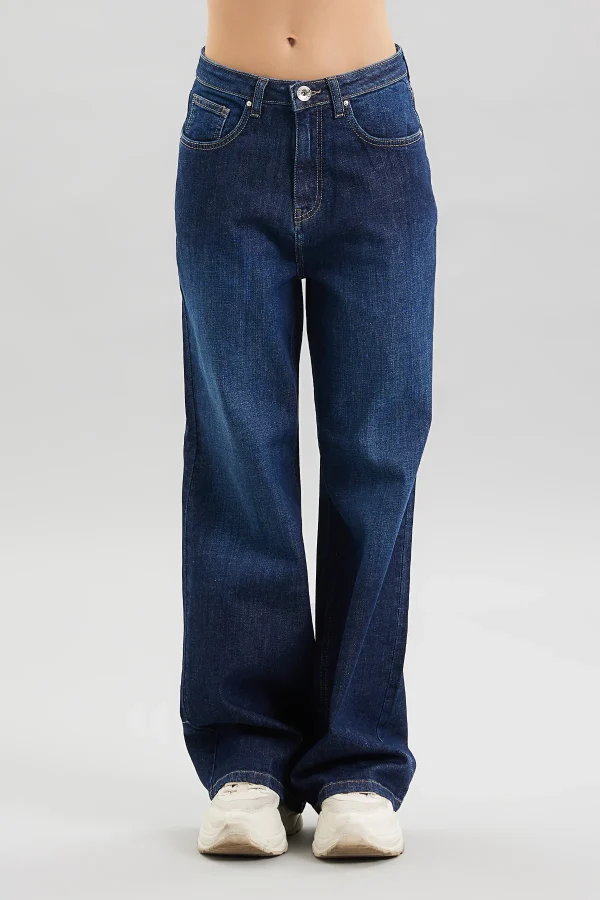 ELISA-DENIM WIDE LEG LAV.SCURO – DT01701