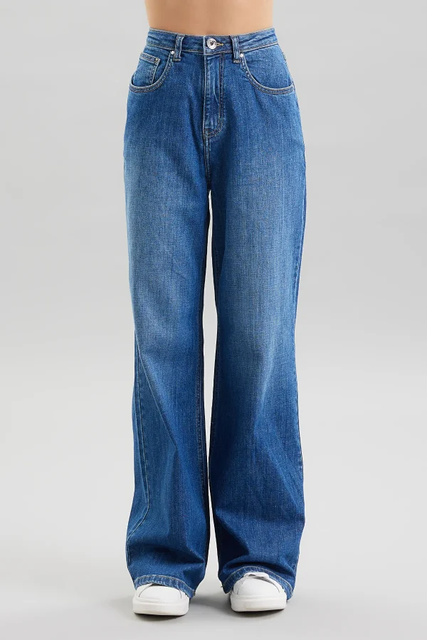 ELISA-DENIM WIDE LEG LAV.MEDIO/CHIARO – DT01702