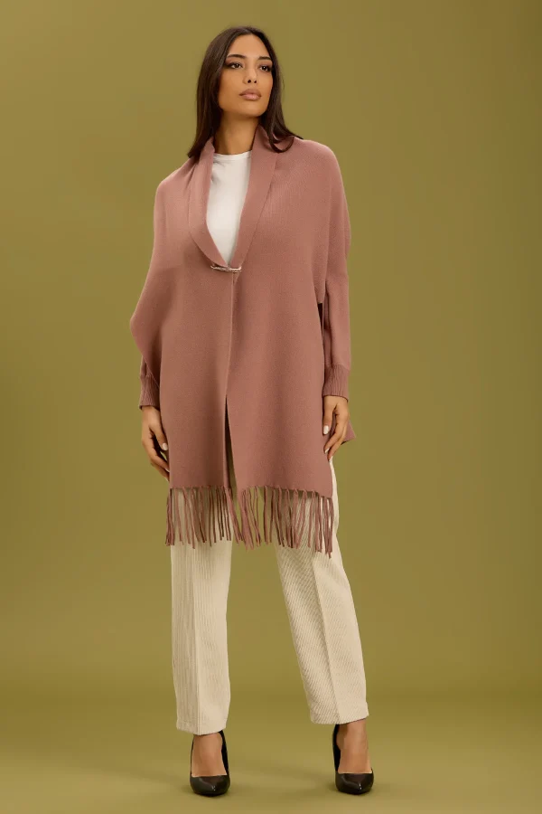 CAPPA CON FRANGE E SPILLA – DT00181