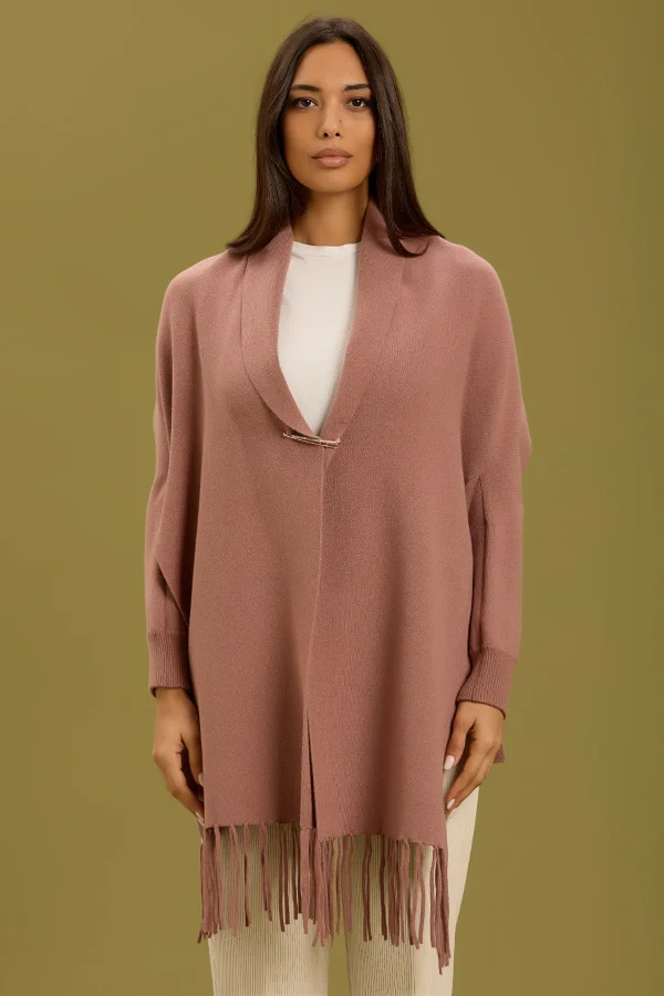 CAPPA CON FRANGE E SPILLA – DT00181