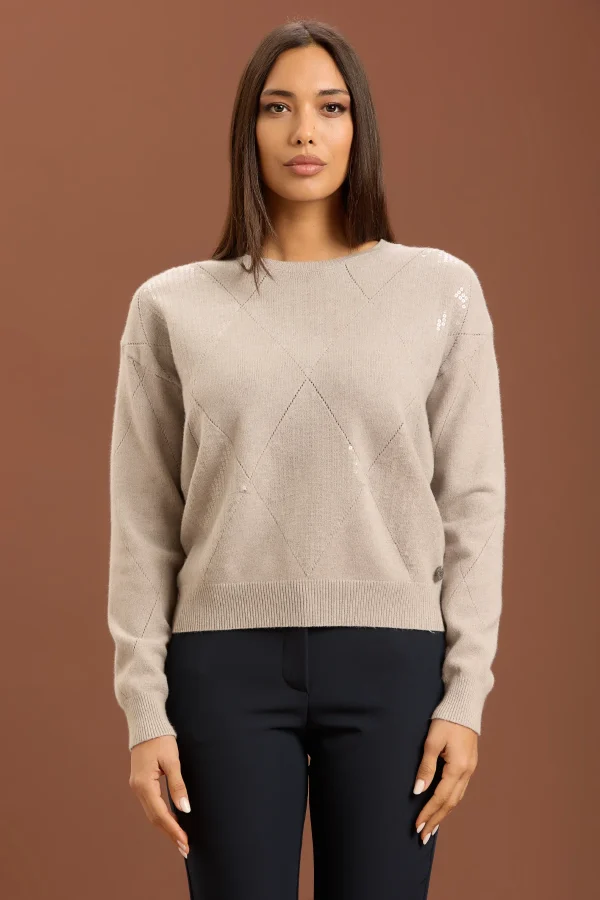 GIROCOLLO ROMBI E PAILLETTES – DT00354