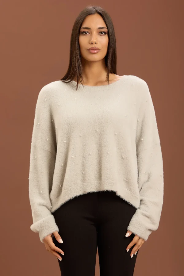 GIROCOLLO CON PELO E PERLE – DT00357