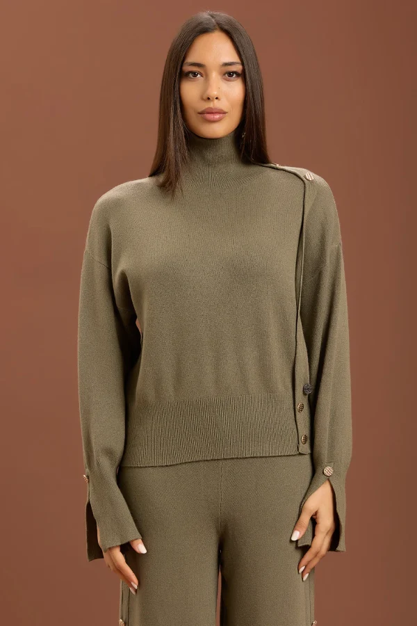 DOLCEVITA CON DETTAGLIO BOTTONI VISCOSA G.7 – DT00409