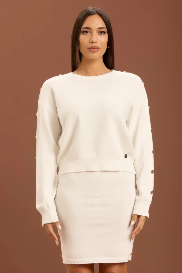 GIROCOLLO CON BOTTONI MANICHE VISCOSA G.7 – DT00410