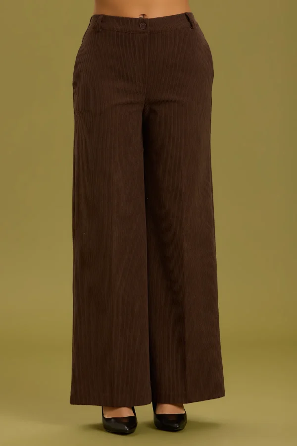 PANTALONE PALAZZO VELLUTO STRETTO – DT01188