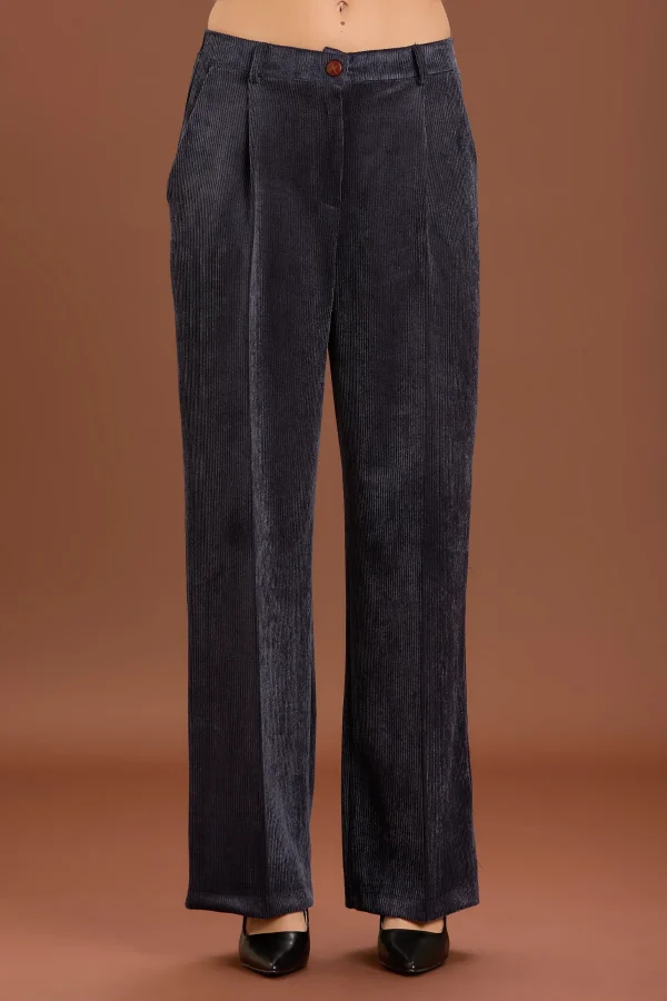 PANTALONE PALAZZO VELLUTO 500 RIGHE – DT01193