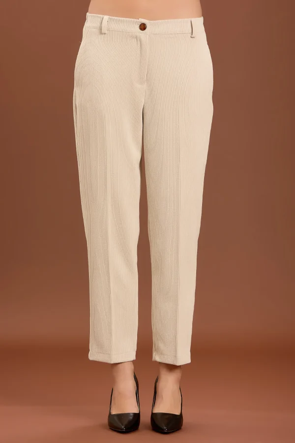 PANTALONE  FONDO STRETTO VELLUTO 500 RIGHE – DT01194