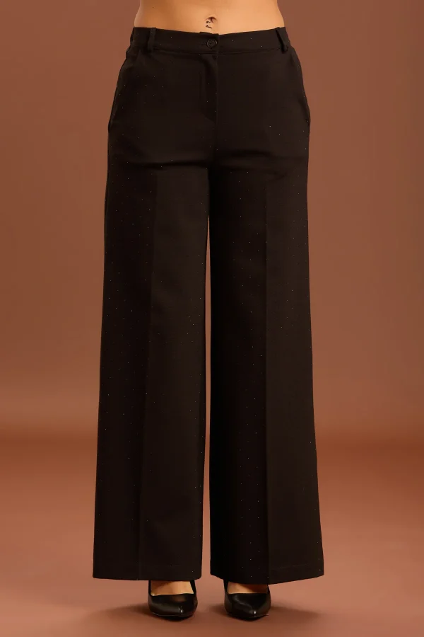 PANTALONE PALAZZO PUNTO MILANO STRASS – DT01196