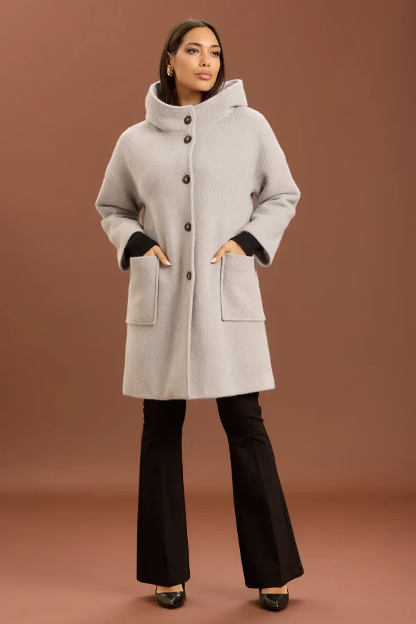 CAPPOTTO LUNGO CON CAPPUCCIO SME001 – DT01234