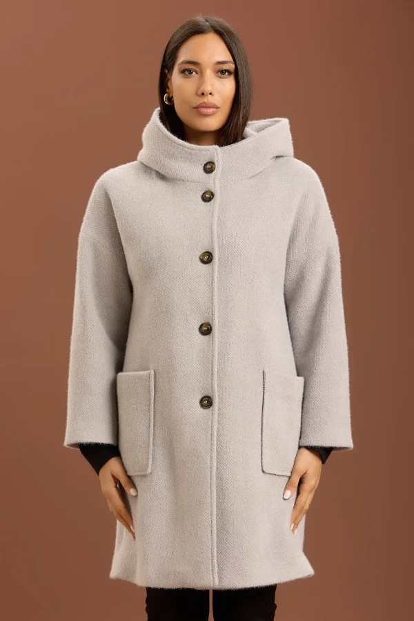 CAPPOTTO LUNGO CON CAPPUCCIO SME001 – DT01234