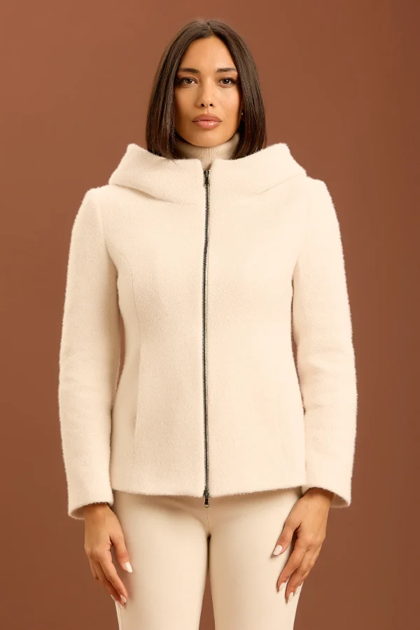 CAPPOTTO CORTO CON ZIP E CAPPUCCIO SME001 – DT01236